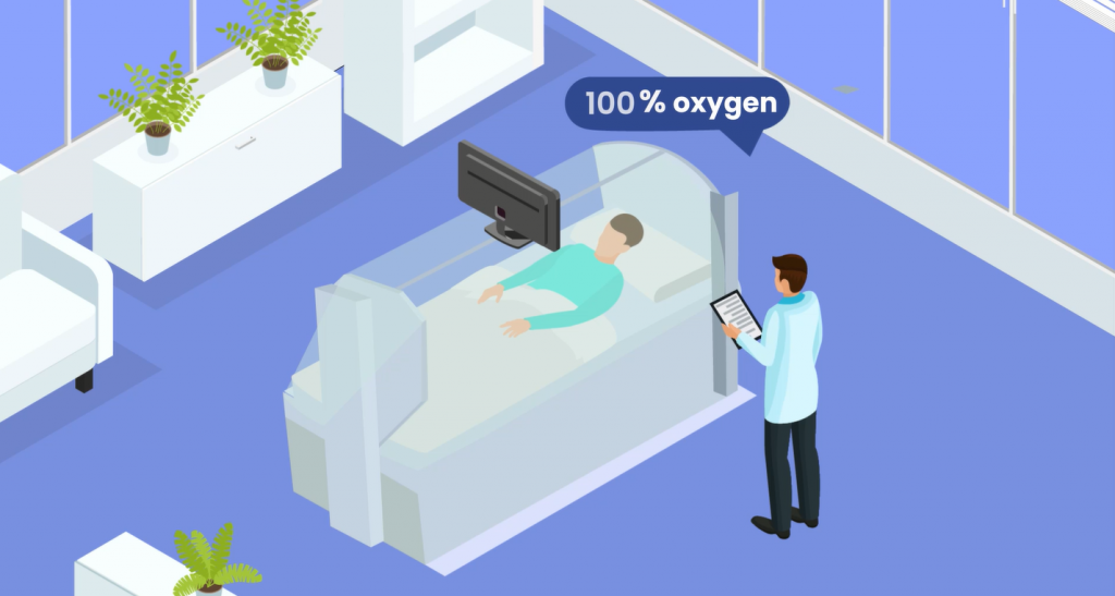 Hyperbaric Oxygen Therapy Isometric Image