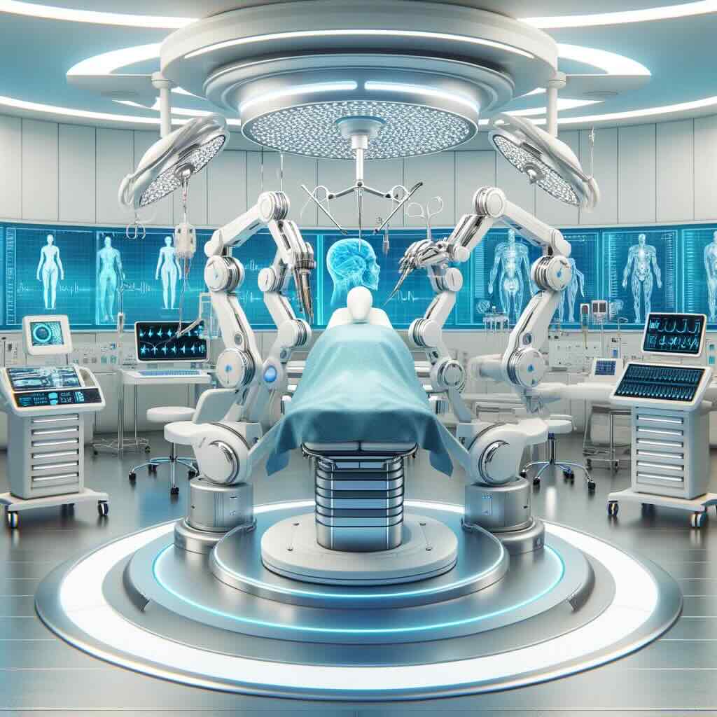 high tech surgery room